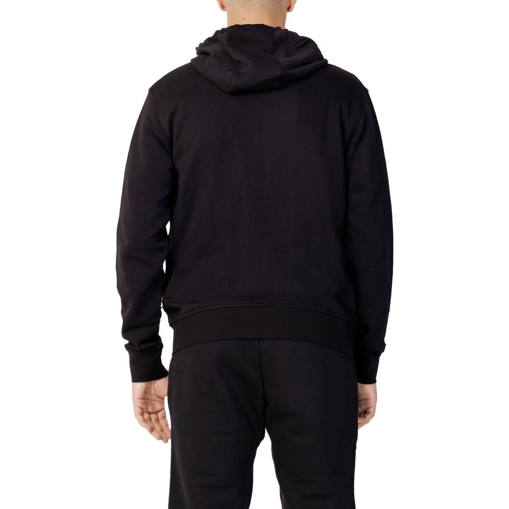Black Cotton Hoodie