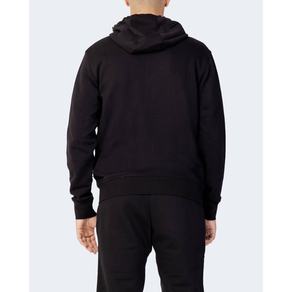 Black Cotton Hoodie