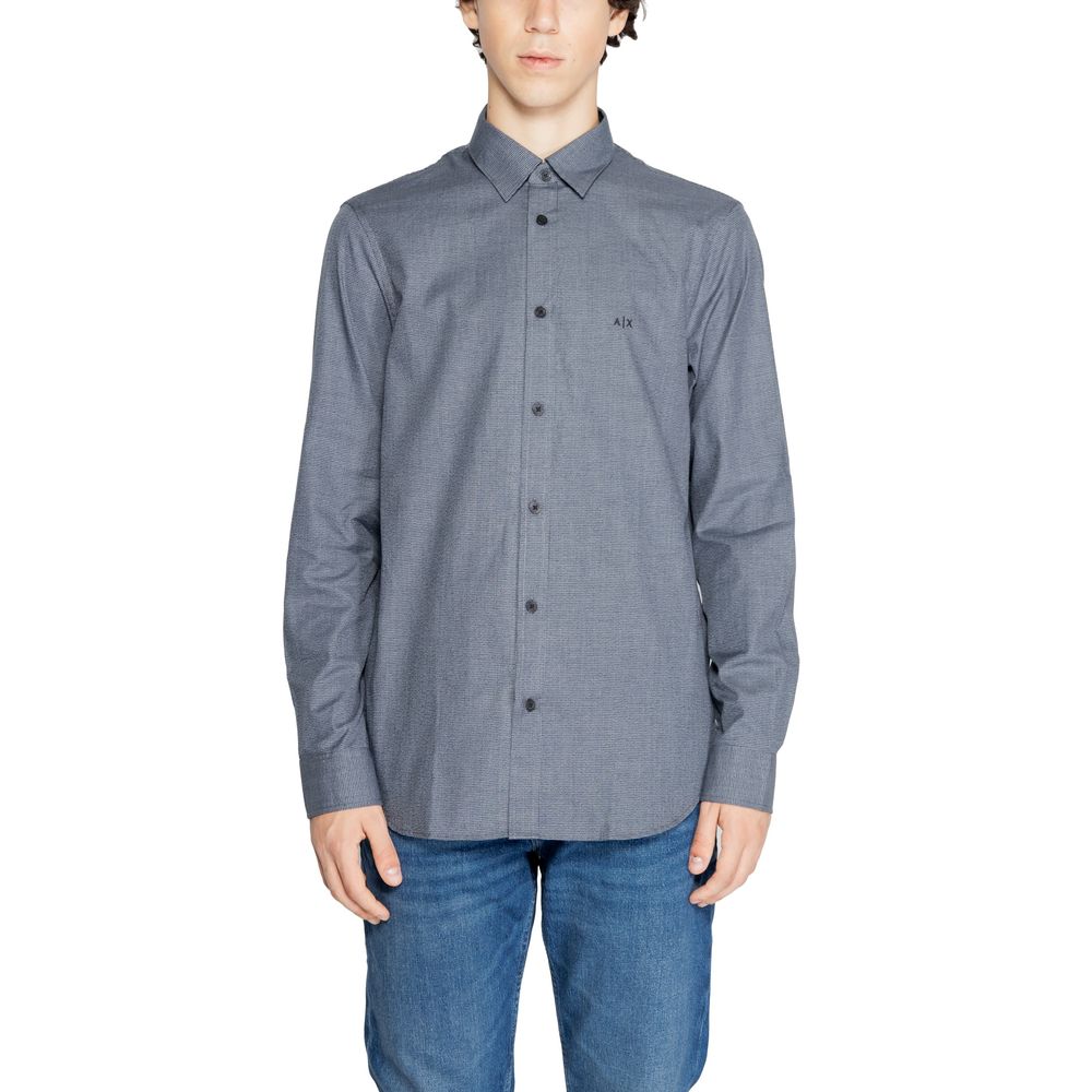 Blue Cotton Dress Shirt
