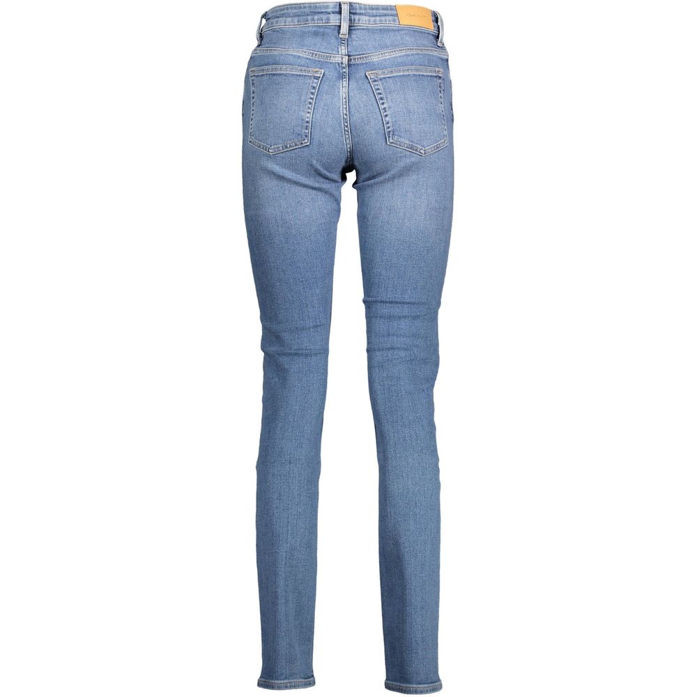 Blue Cotton Women Jeans