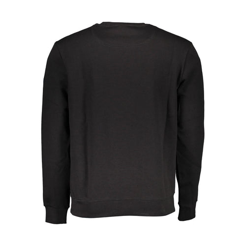 "Black Cotton Men Sweater"