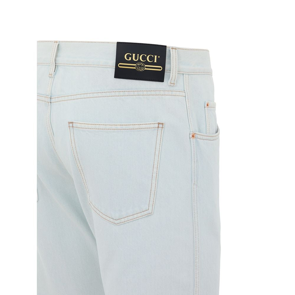 Blue Cotton Relaxed Fit Jeans