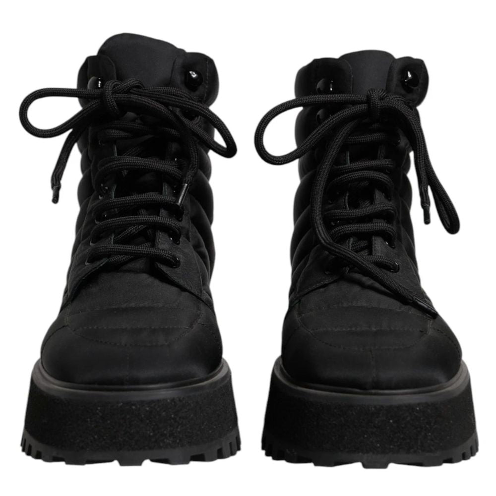 Black Nylon Men Boot
