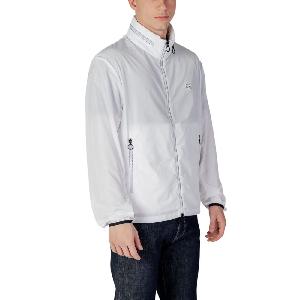 White Polyester Shell Jacket